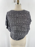 Eileen Fisher Black Silk & Organic Cotton Top, S