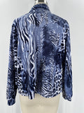 Leo & Nicole Blue Jacket, L Petite