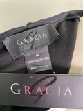 New Gracia Black Asymmetrical Top, M