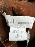 J. Jill Brown Corduroy Jacket, L Petite