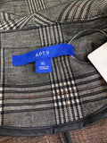 Apt. 9 Black Plaid Blazer Jacket, XL