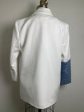 Ten/22 White/Denim Jacket, S