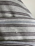 Garnet Hill Gray Stripe Dress, 8