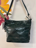 Brighton Green Shoulder Bag, 11"x8"