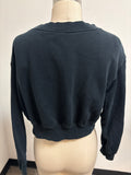 Nike Black Cropped Sweatshirt, S