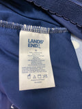Lands End Blue Polka Dot Swim Top, 16