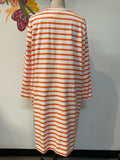 New Boden Orange Stripe Dress, 16/18