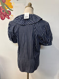 Lauren Ralph Lauren Blue Stripe 100% Cotton Top, 12