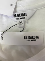 New BB Dakota White Cult Classic Oversize T-Shirt, M