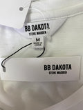 New BB Dakota White Cult Classic Oversize T-Shirt, M