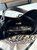Michael Kors Zebra Mercer Gallery Small Bucket Bag, 8.5"x8.75"x5.5"
