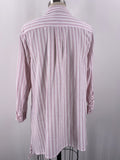 Zac & Rachel Purple Stripe Button Front Top, M