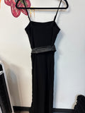 New Express x Negin Mirasalehi Black Belted Jumpsuit, 2
