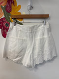 Farm Rio White Denim Shorts, 30 (10)