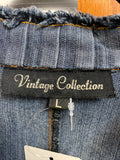 Vintage Collection Denim Open Front Jacket, L