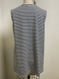 Eileen Fisher Black Stripe Top, M