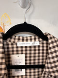 Altar'd State Brown Gingham Top, S