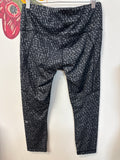 Lululemon 25" Inseam Black Print Leggings, 8