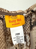 Ruby Rd Snake Print Skirt, 20W