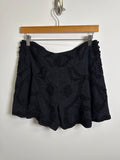Edun Black 100% Silk Shorts, 6