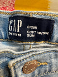 Gap Soft Vintage Slim 27" Inseam Jeans, 8