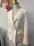 Forever 21 White/Ivory Blazer Jacket, S