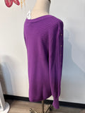 Liz Claiborne Purple Sweater, XL