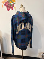 Air Jordan Plaid Hoodie Sweatshirt, M