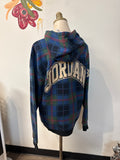 Air Jordan Plaid Hoodie Sweatshirt, M
