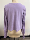 Pilcro Purple Cropped Anthropologie Top, M
