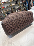 Coach Brown Op Art Shoulder Bag, 13"x11.5"