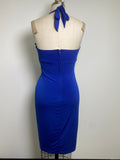 City Studio Blue Fitted Dress, L