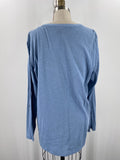 Style & Co Blue Top, L