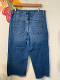 Banana Republic Wide Leg Crop 25" Inseam Jeans, 14