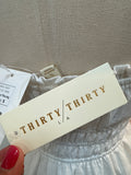 New Thirty/Thirty White Strapless Dress, S