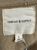 Thread + Supply Brown Sweater, L