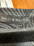 Nally & Millie Gray Dress, XL