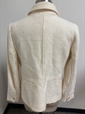 New Talbots White/Ivory Wool Blend Jacket, 10