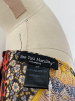 See You Monday Black Fringe Kimono, XS