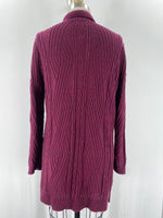 St. John's Bay Burgundy Cardigan, M Petite