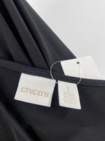 Chico's Black Open Shoulder Dress, M