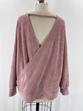 New Weekend Suzanne Betro Pink Sweater, XL