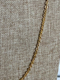 18K Gold Plated over Bronze Necklace, 24"