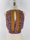 New Angie Yellow Cropped Top, L