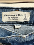 Abercrombie & Fitch 90s Straight Ultra Rise 31" Inseam Jeans, 4