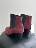 Skechers Burgundy Suede Ankle Boot, 9