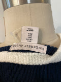 Sincerely Jules Blue Sweater, L