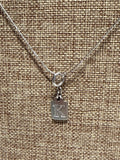 "K" Initial Silver Necklace