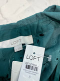 New Loft Green Eyelet Dress, 8
