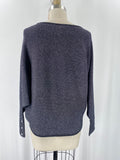 Tahari Metallic Black Sweater, M